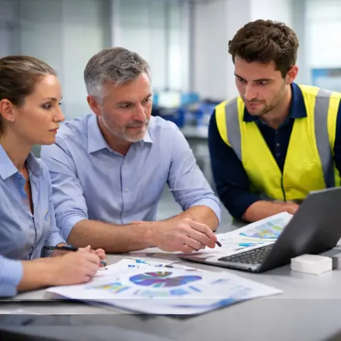 Gemeinsames Kick-off Meeting zur Datenaufnahme und Zieldefinition im C-Teile-Management.