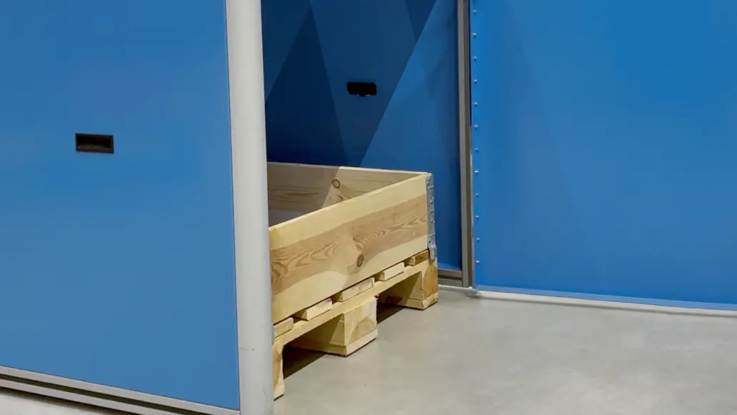 Flexibler Innenraum der ComforBox für die standortfreie Lagerung und Just-in-Time Belieferung