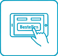 Auswahl der Menge und direktes Abschicken der Bestellung über das Tablet