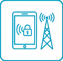 Sichere Datenübertragung der Bestellung via geschützter Mobilfunkverbindung