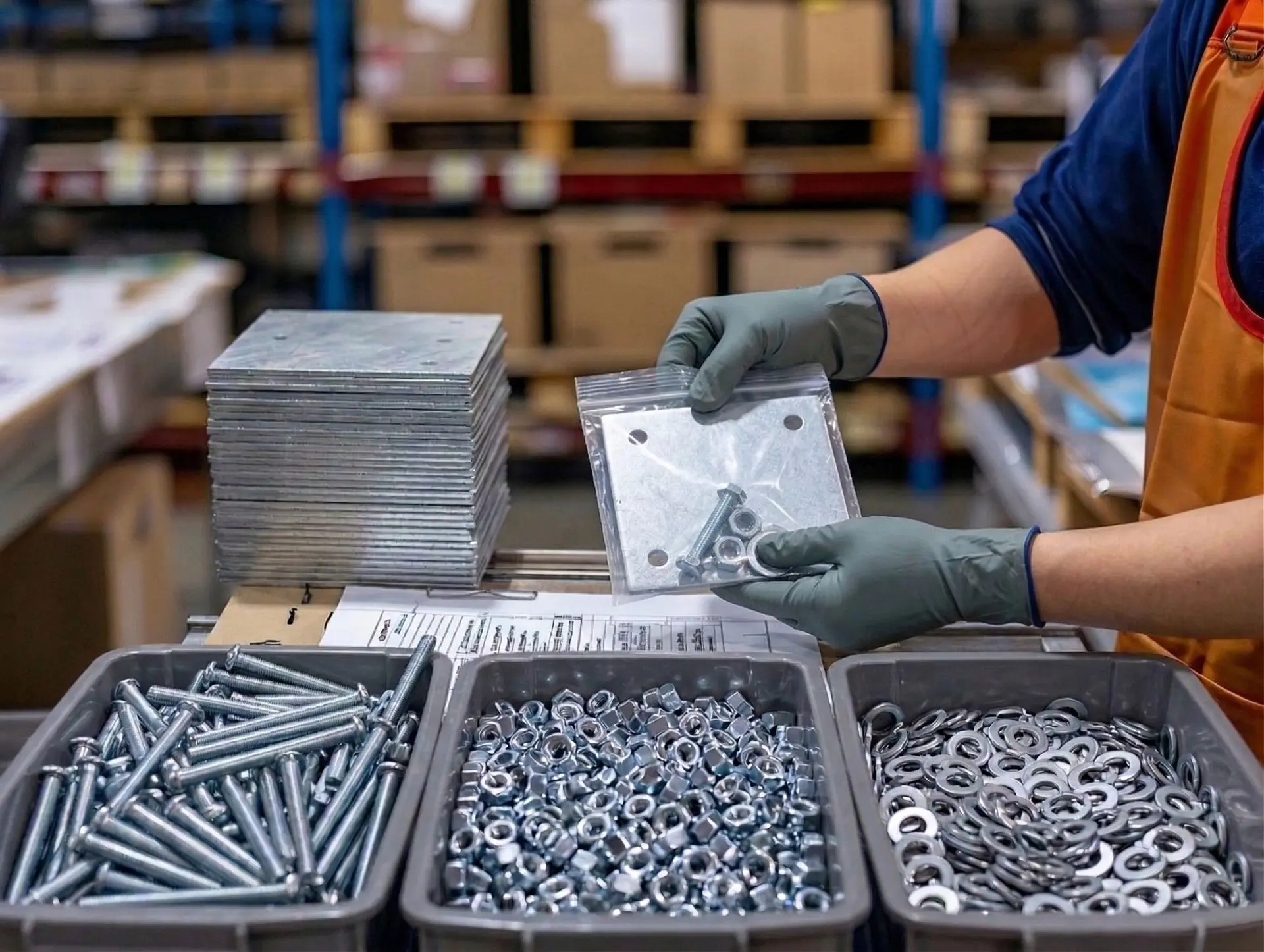 Präzise Zusammenstellung der Kleinteile nach Freigabe inklusive strenger Qualitätskontrolle