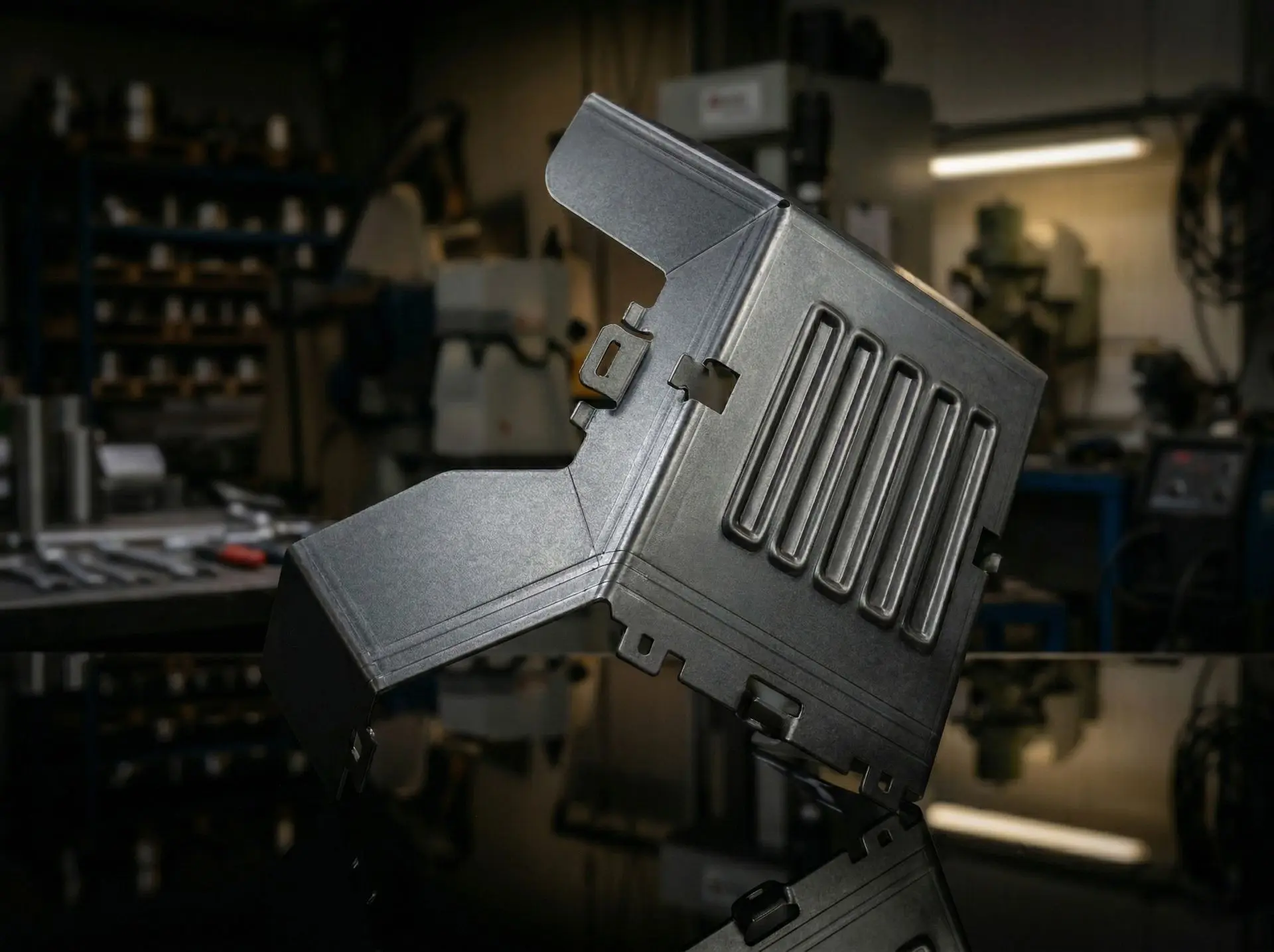 Sonder-Kantteile mit mehrfachen Biegungen und Ausschnitten – Einzelteil nach Zeichnung | C-SERVE