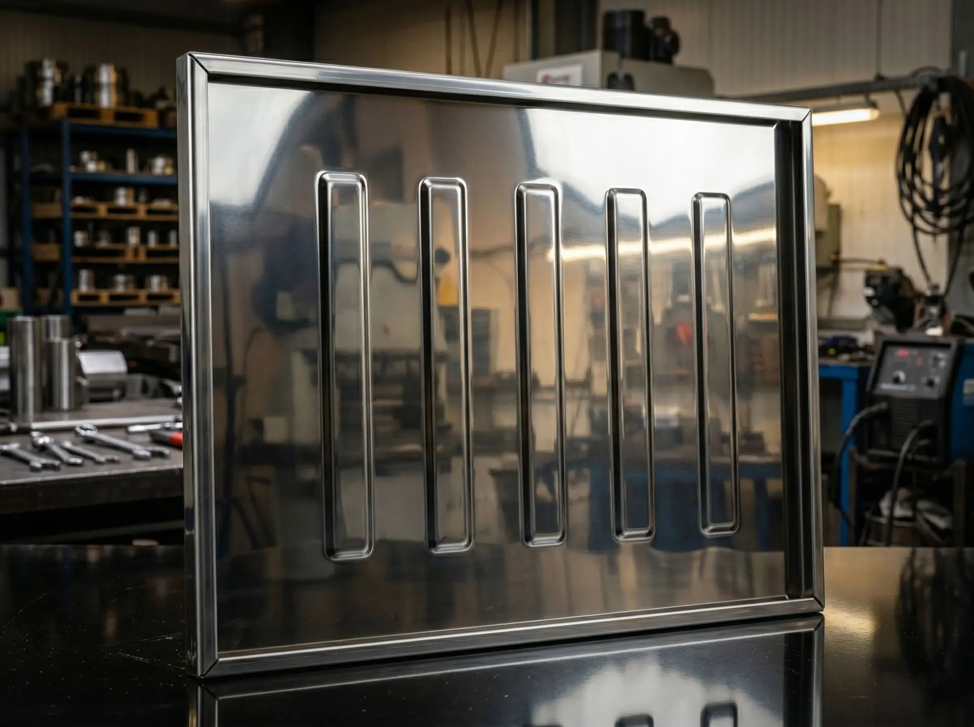 Maschinenverkleidungen und Abdeckbleche aus Edelstahl – Präzisionsbiegeteile | C-SERVE