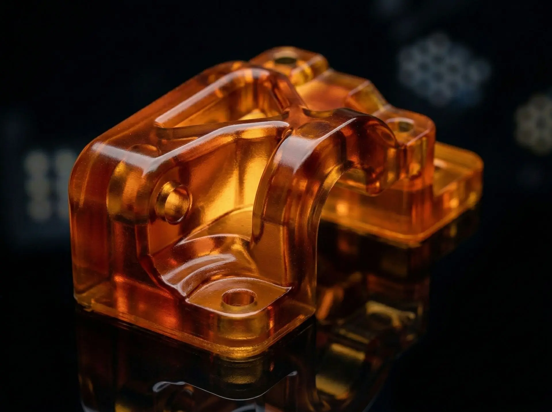 LA-Resin-Bauteil mit glatter Oberfläche und hoher Detailgenauigkeit 