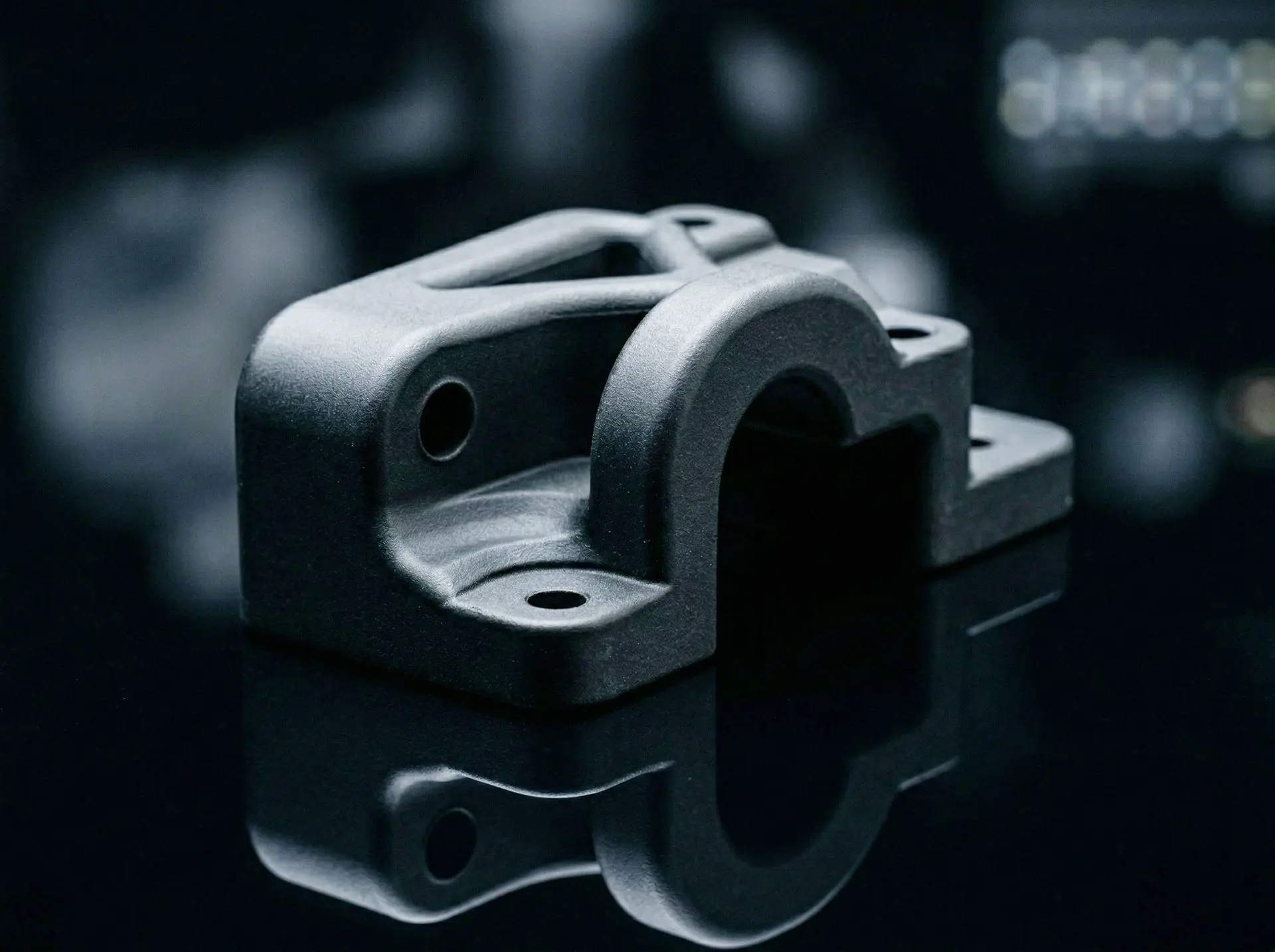 MJF-Bauteil aus PA12 in schwarz