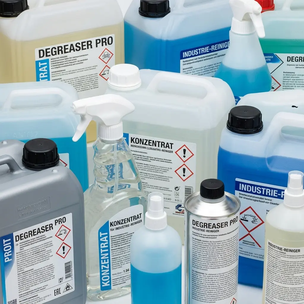 Reinigungsmittel & Entfetter - Professionelle Reinigung | C-SERVE Reinigungsmittel und Entfetter - Professionelle Industriereiniger und Degreasers nach DIN und europäischen Standards für sichere Reinigung